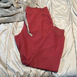 Burgundy Figs Zamora Scrub Joggers